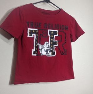 Red True Religion T-shirt Size 8
